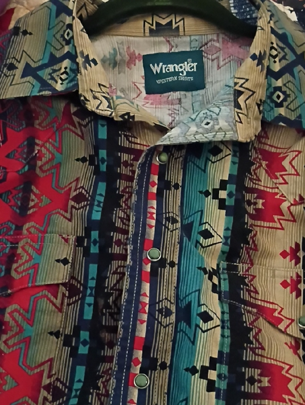Wrangler Multicolor Aztec-Pattern Lightweight Shirt Jacket - Picture 6 of 6